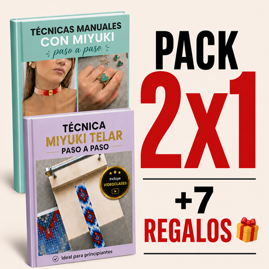 Miyuki: Tecnicas Manuales y Tecnica en Telar + 7 Bonus 🎁